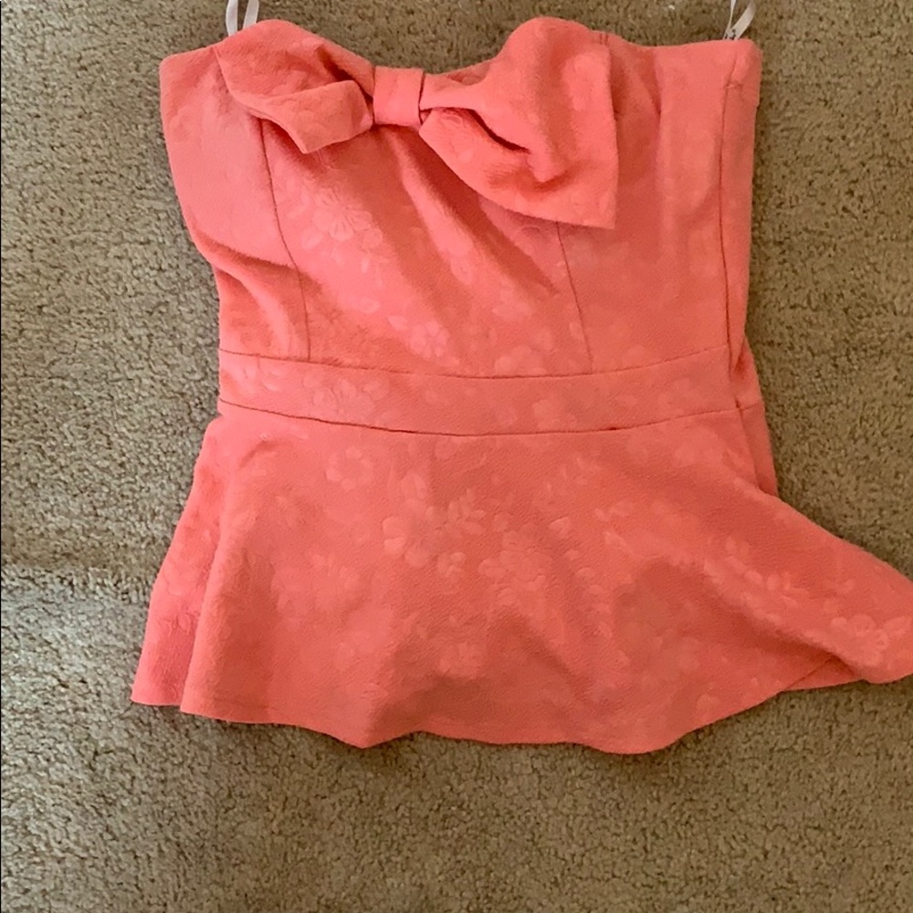 Papaya Peach Tube Top